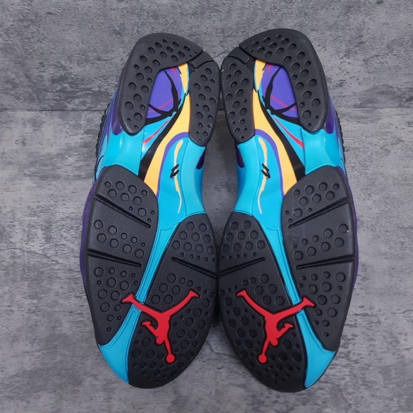 NIKE AIR JORDAN 8 Retro 2025 Basketball Shoes Mens Size 12‎ Aqua Black B GRADE main image 6